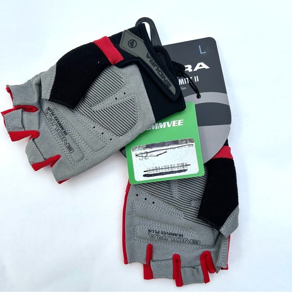 Endura Hummvee Plus Mitt II - Red and Gray Cycling Gloves - Picture 3 of 5